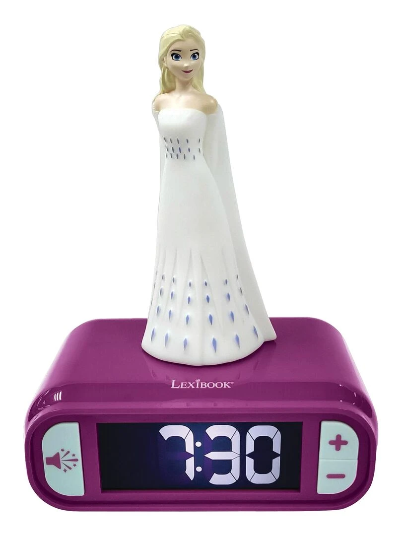 Réveil Avec Veilleuse En 3d Design Reine Des Neiges Elsa Et Effets Sonores N/A