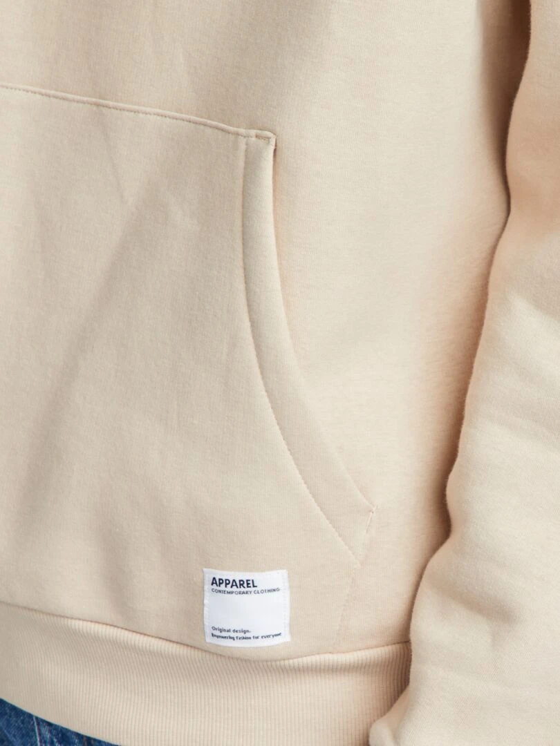 Sweat à capuche   Beige