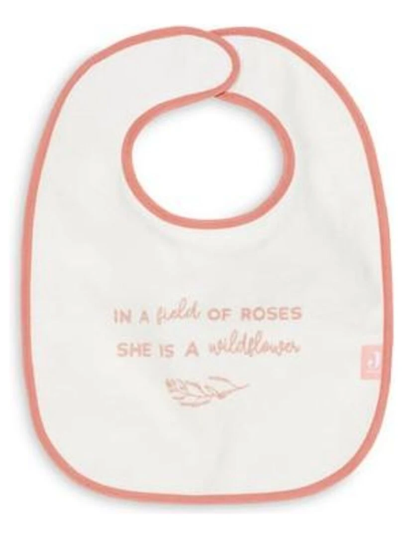 Bavoir Éponge Imperméable Meadow Rose des bois (3pcs)   Jollein   Rose