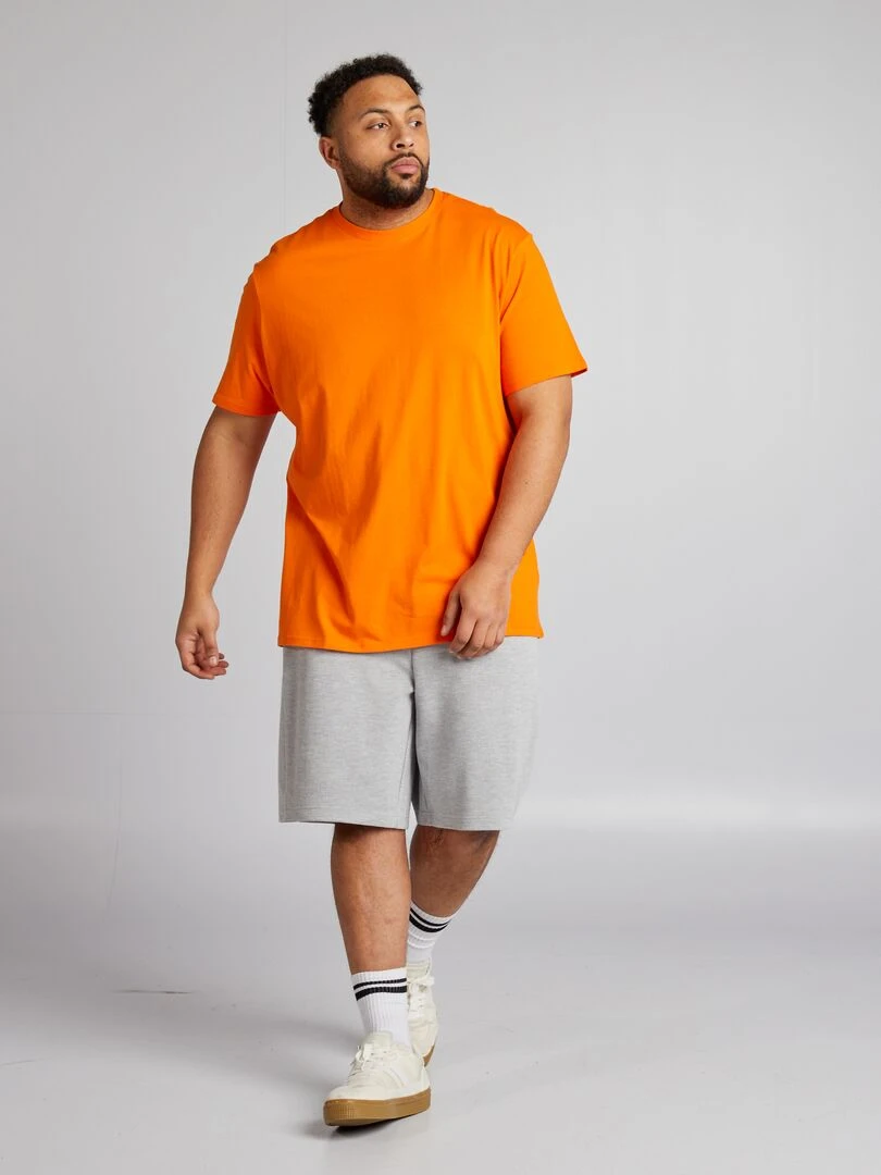 Bermuda façon jogging en piqué Gris