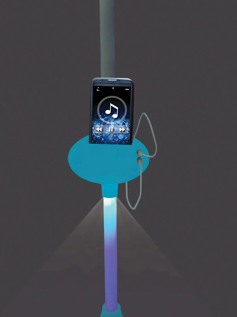 Microphone Sur Pied Lumineux Ajustable Avec Haut parleur  Effets Sonores  Reine Des Neiges   N/A