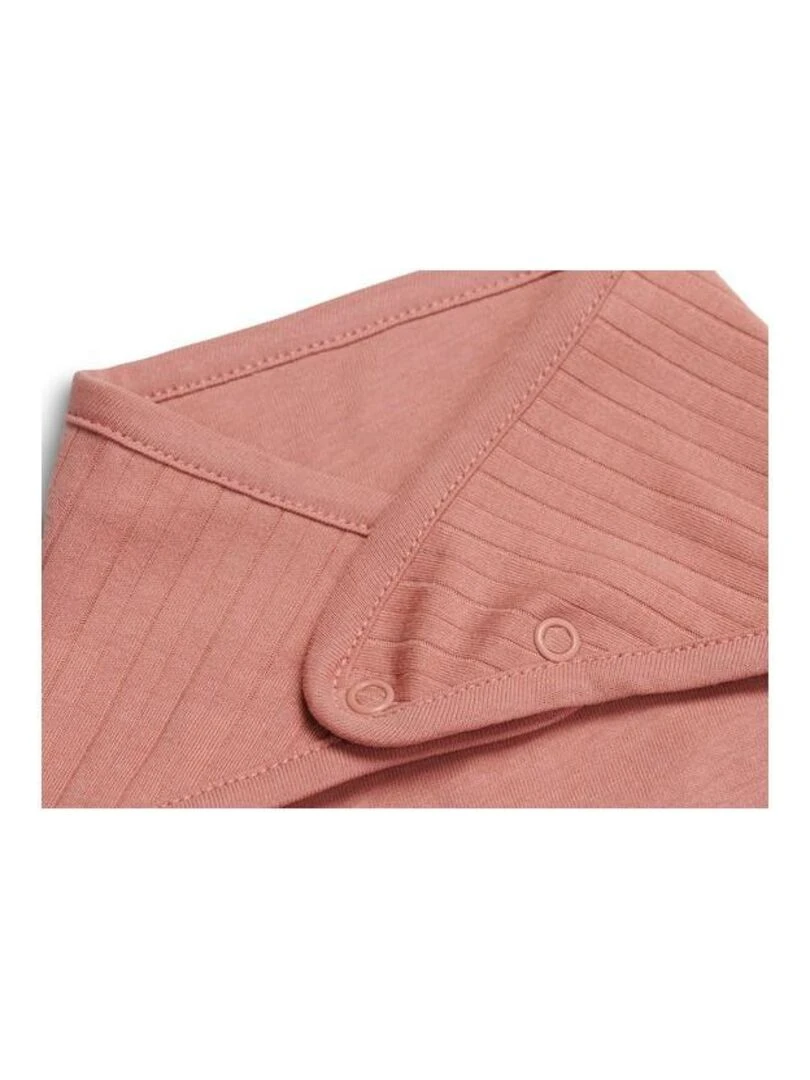 Bavoir Bandana Basic Stripe Rose des bois (2pcs)   Jollein   Rose