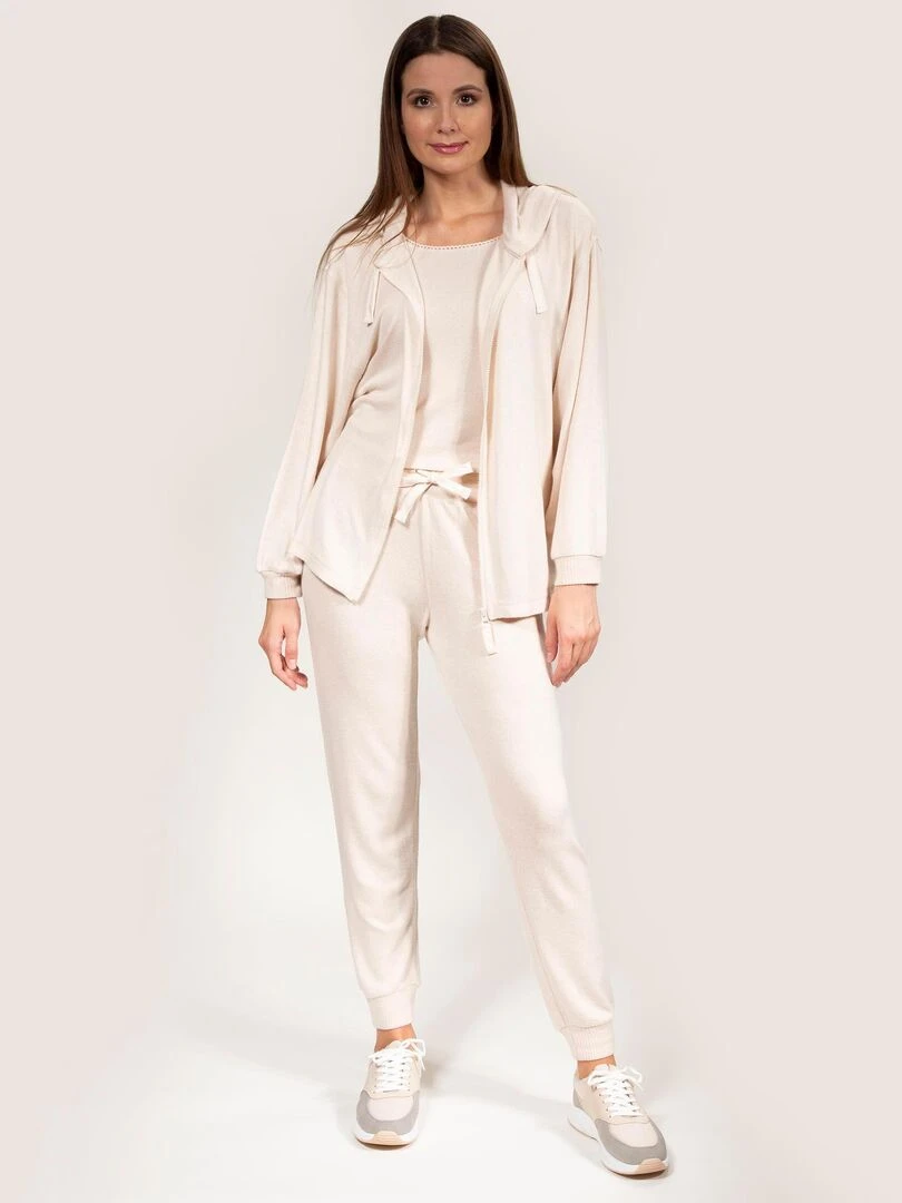 Sweat shirt à capuche Femme Beige   Beige