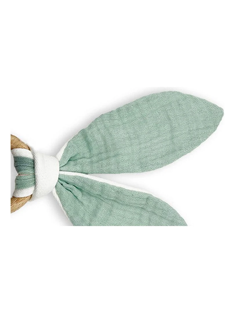 Anneau de Dentition en Coton Bio Vert   Vert