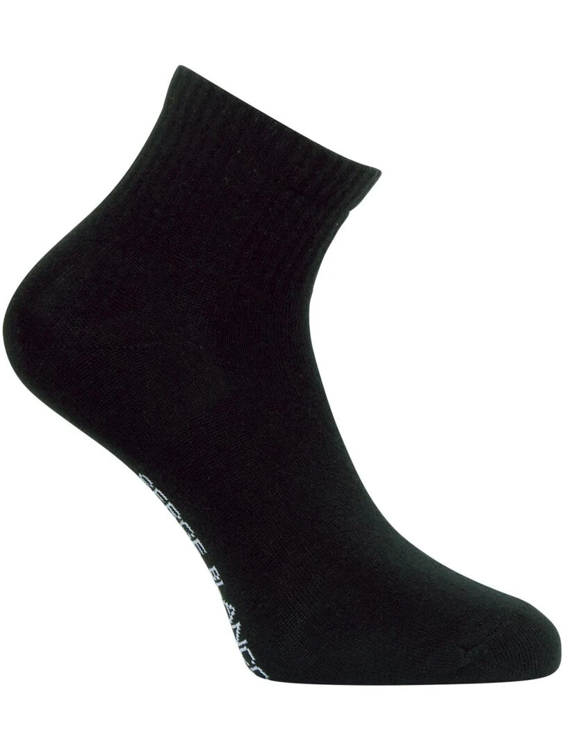 Lot de 6 paires de chaussettes quarter en coton peigné Serge Blanco Serge Blanco   Noir