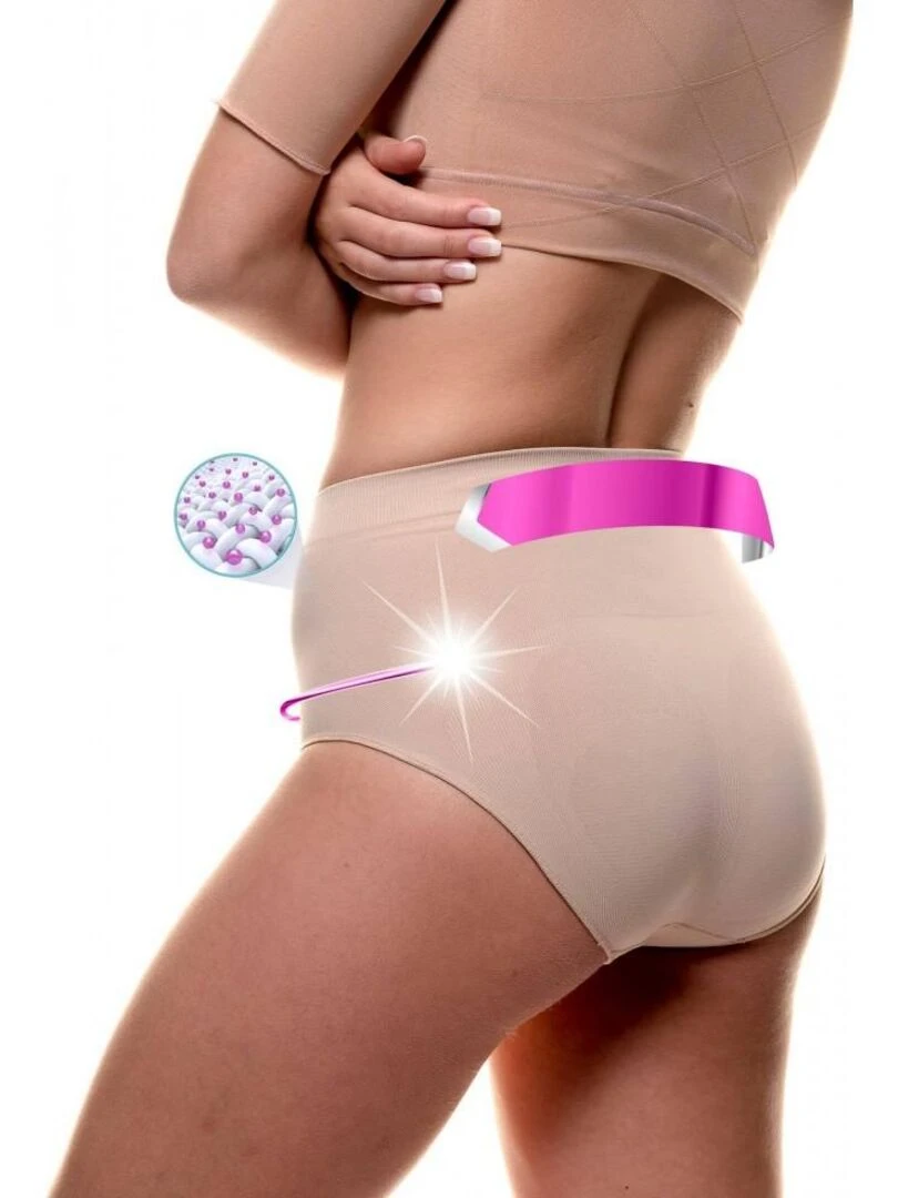 Gaine amincissante 3D pour ventre plat  Gina   Beige