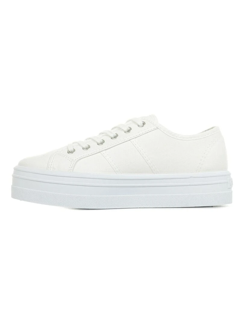 Baskets Basket Lona Plataforma   Blanc