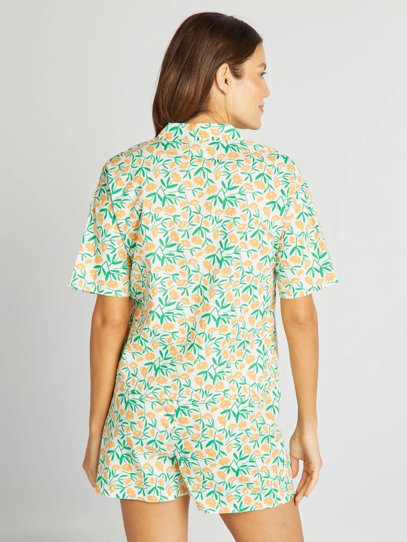 Ensemble de pyjama imprimé Blanc