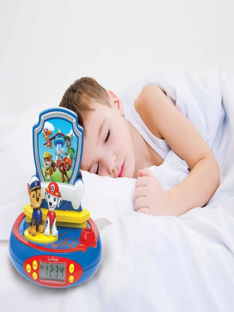 Réveil Projecteur Pat Patrouille Avec Chase En 3d Et Des Sons De Super héros   N/A