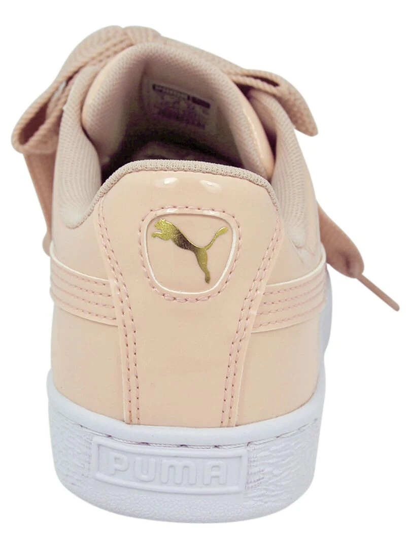 Baskets basses 'Puma' 'Basket Heart Patent'   Rose