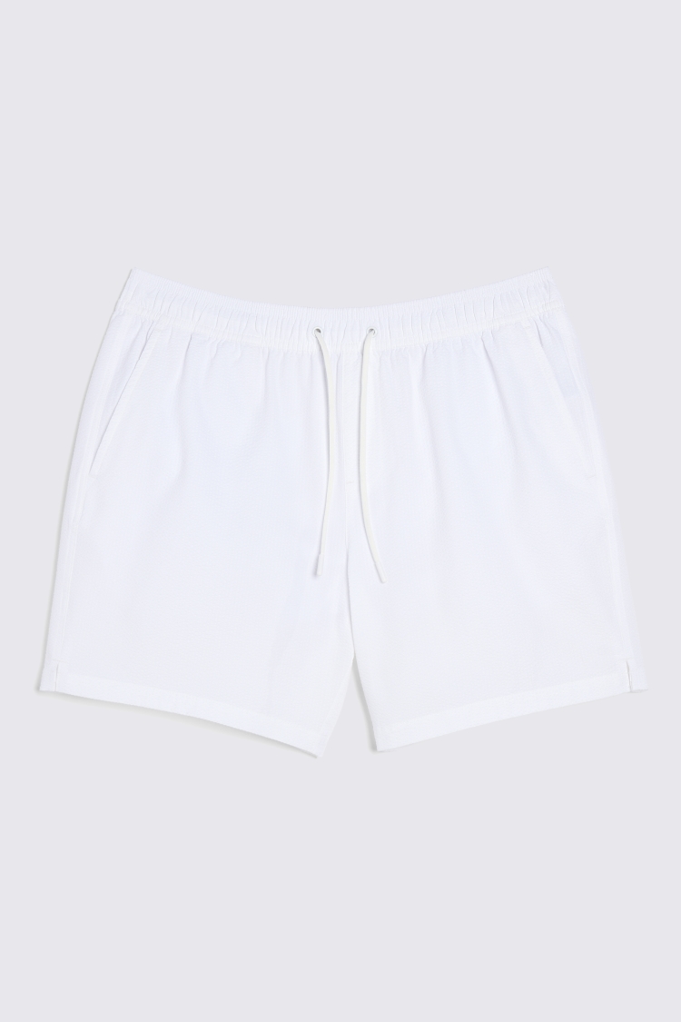 White Seersucker Swim Shorts   Buy Online at Moss