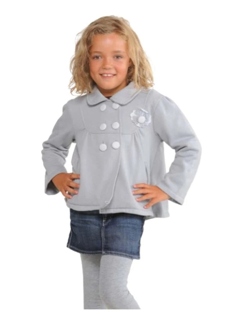 Gilet fille FALETO MISS GIRLY Gris