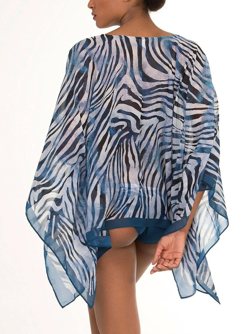 Caftan de plage Cebras Bleu
