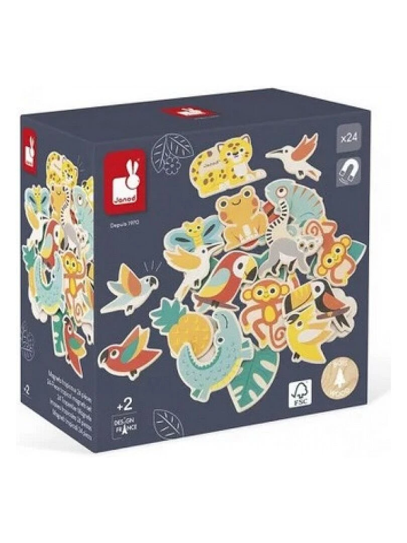 Magnets Tropicaux En Bois Tropik (24 Pièces) N/A