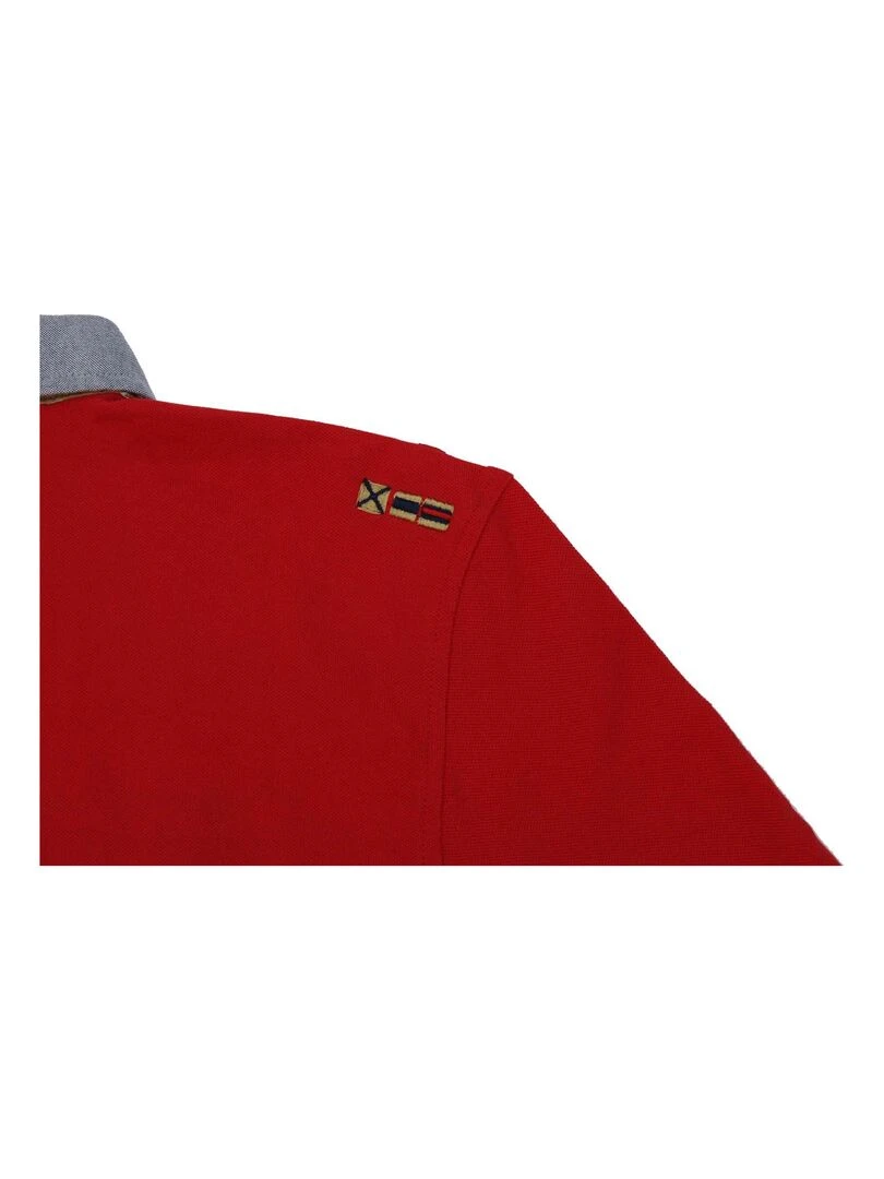 Polo manches longues homme CEDICE   VENT DU CAP   Rouge