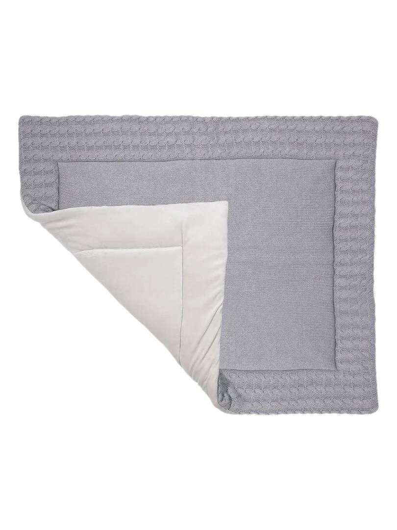 Tapis de parc pour bébé tapis de jeu en coton   Gris foncé