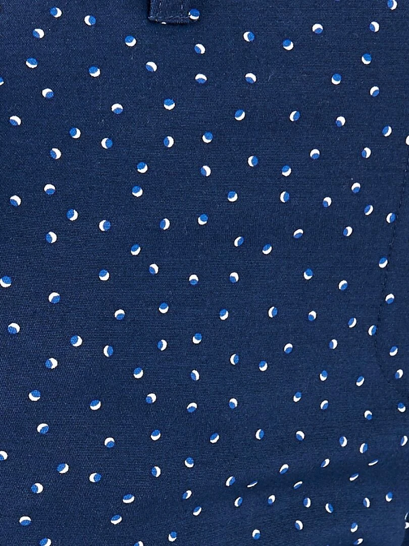 Pantalon 7/8ème satin de coton   Damart   Bleu