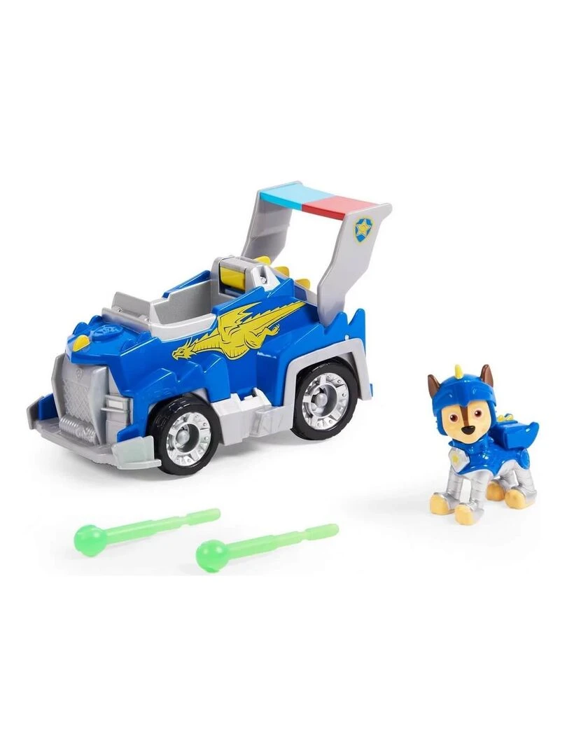 VÉHICULE ET FIGURINE PAT'PATROUILLE (PAW PATROL) RESCUE KNIGHTS : VOITURE DE CHASE N/A