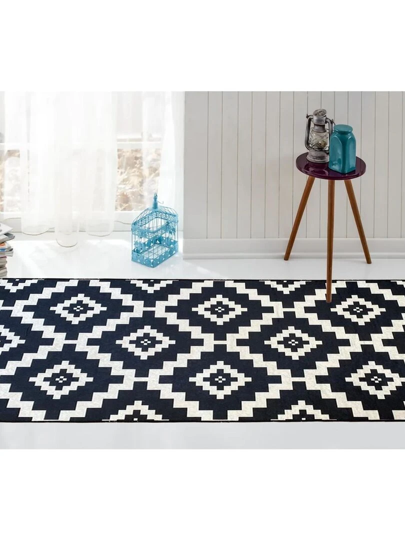 Tapis Scandinave Noir Blanc