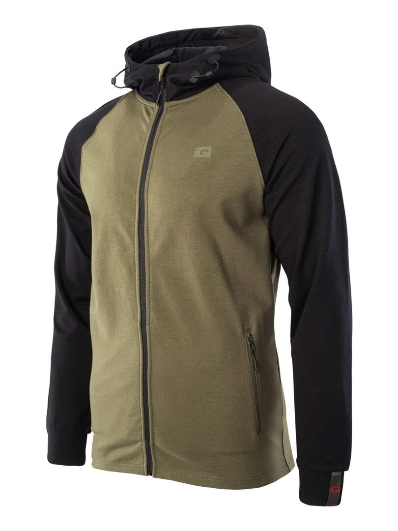 IQ   Sweat à capuche SILVE   Vert kaki