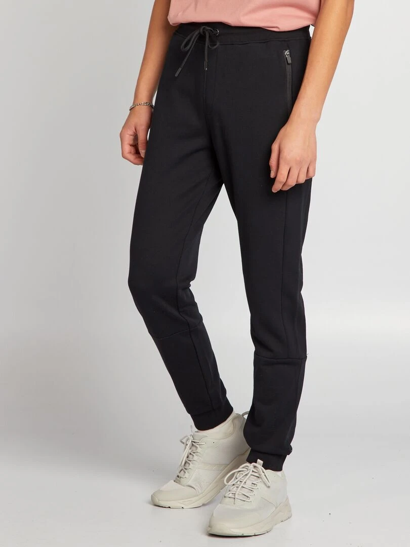 Pantalon de jogging à détails contrastés noir