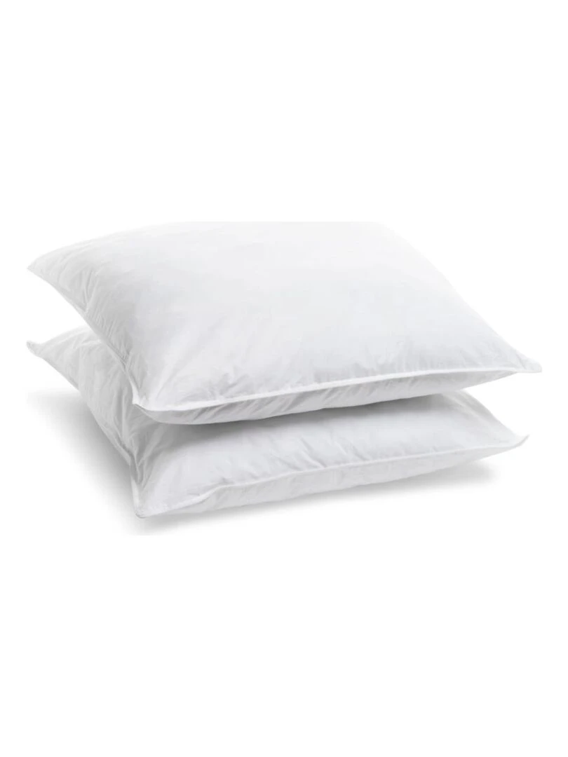 Bleu Câlin Lot de 2 oreillers ferme Blanc
