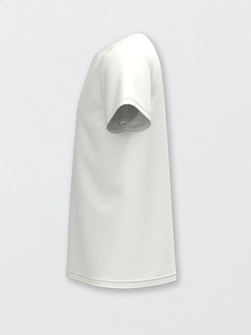T shirt basique en jersey uni blanc