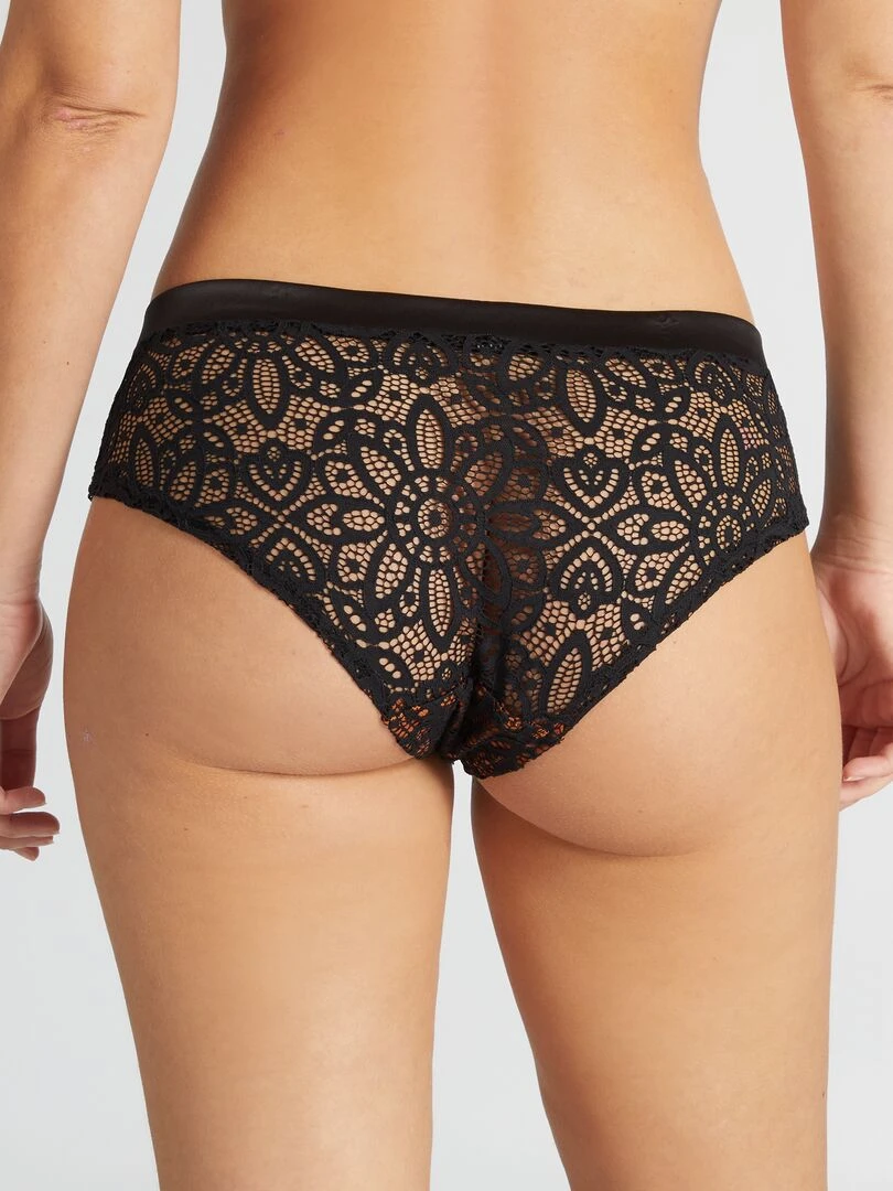 Shorty en dentelle 'Envie de lingerie'   Noir