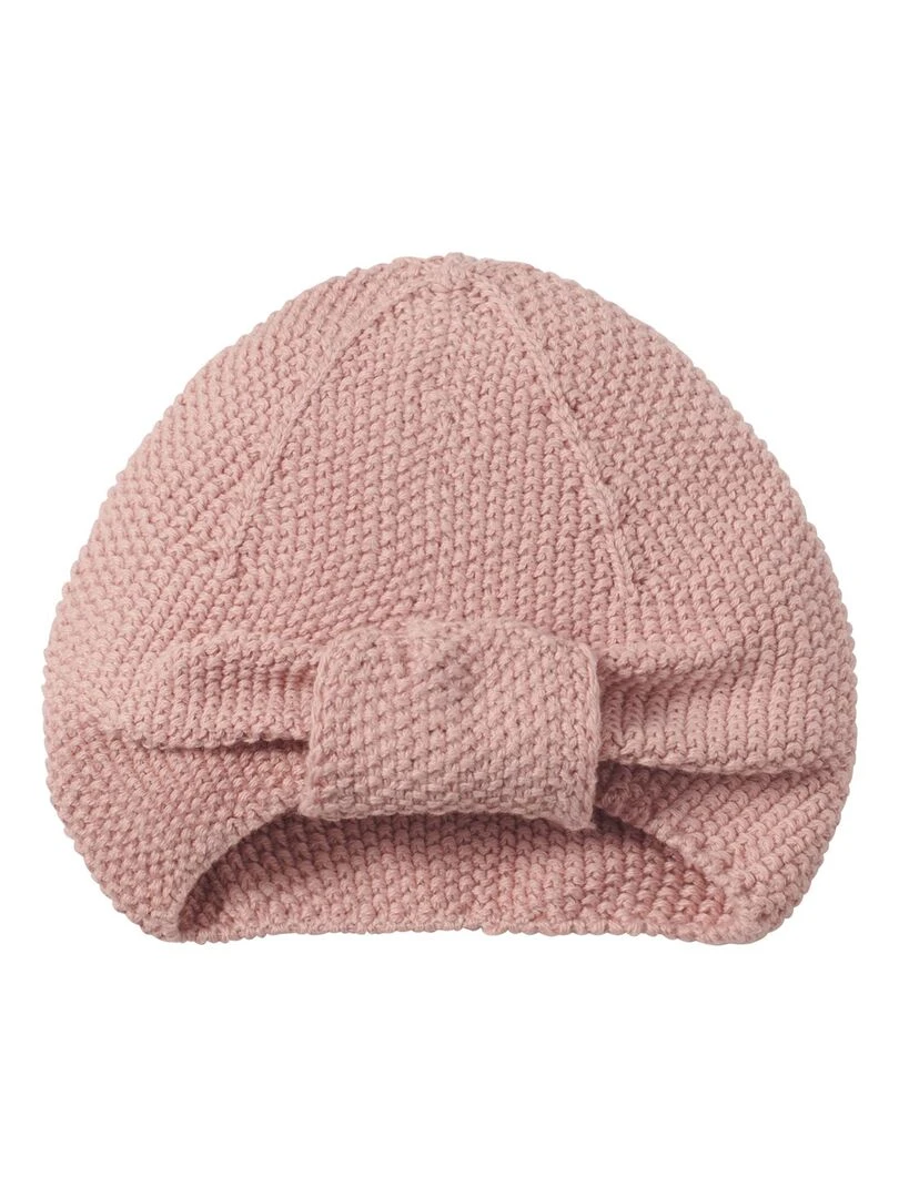 Bonnet turban pour bébé Rose pâle