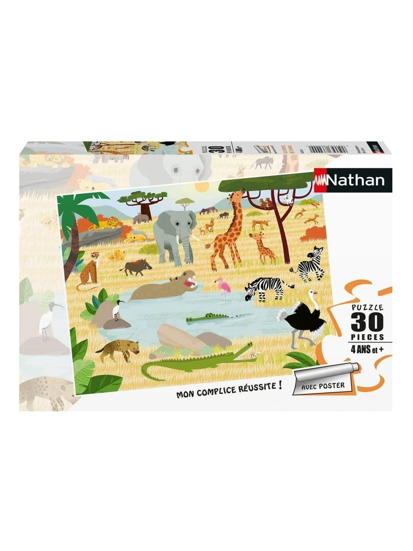 Puzzle 30 pièces : Les animaux de la savane N/A