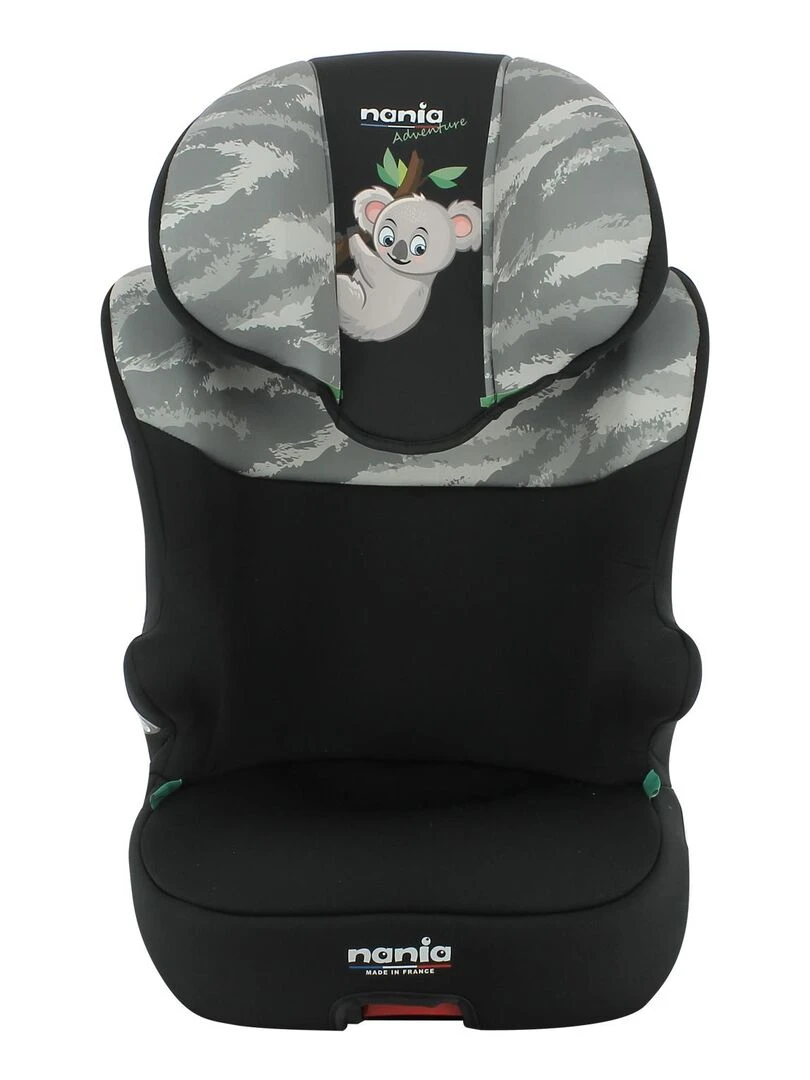 Nania – Siège auto isofix START I FIX 106 140 cm R129 i Size – Fabrication Française Koala Gris