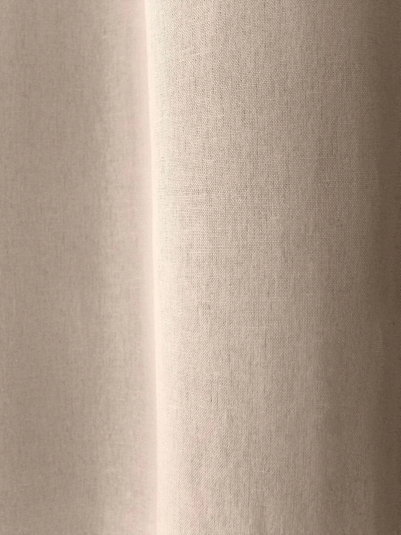 Rideau d'ameublement en coton recyclé   Beige