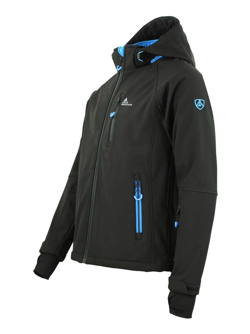 Blouson softshell homme CIMALEO   PEAK MOUNTAIN   Noir Noir