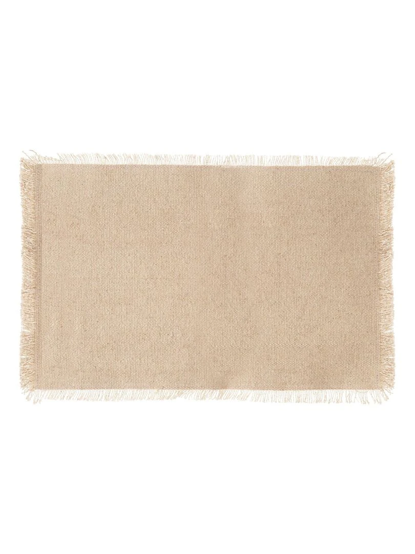 Set de table à franges Beige