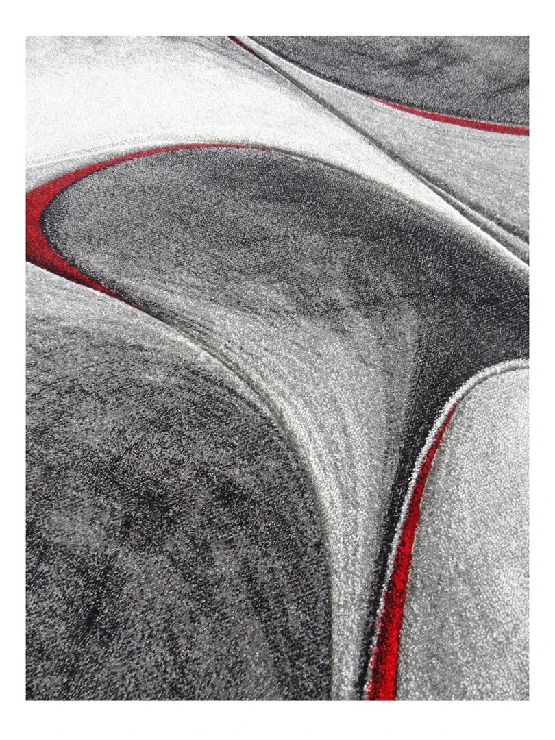 Tapis salon MILAR OEKO TEX®   Rouge