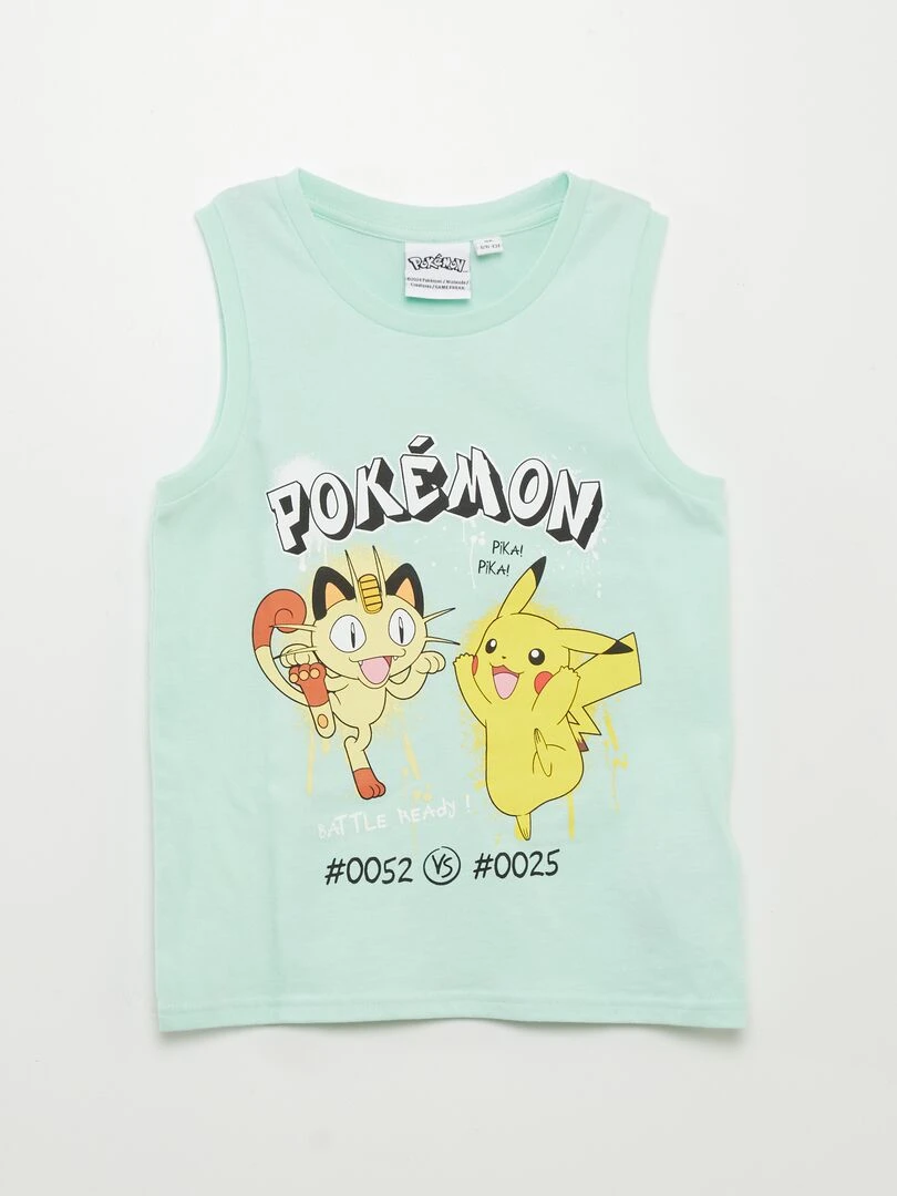 Ensemble pyjama 'Pokemon' débardeur + short   2 pièces   Bleu