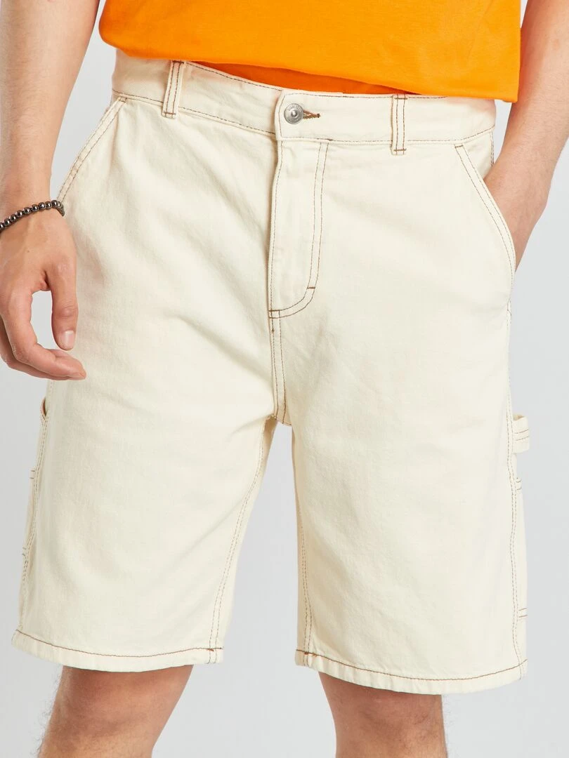 Bermuda en jean Beige