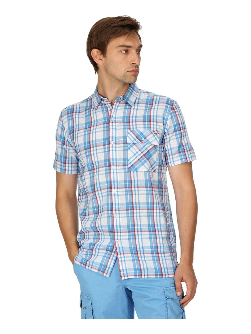 Regatta   Chemise DEAVIN   Bleu cobalt