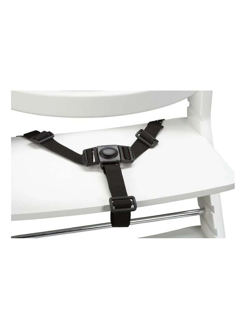 Chaise Haute Pour Enfant En Hêtre Massif Blanc   Blanc