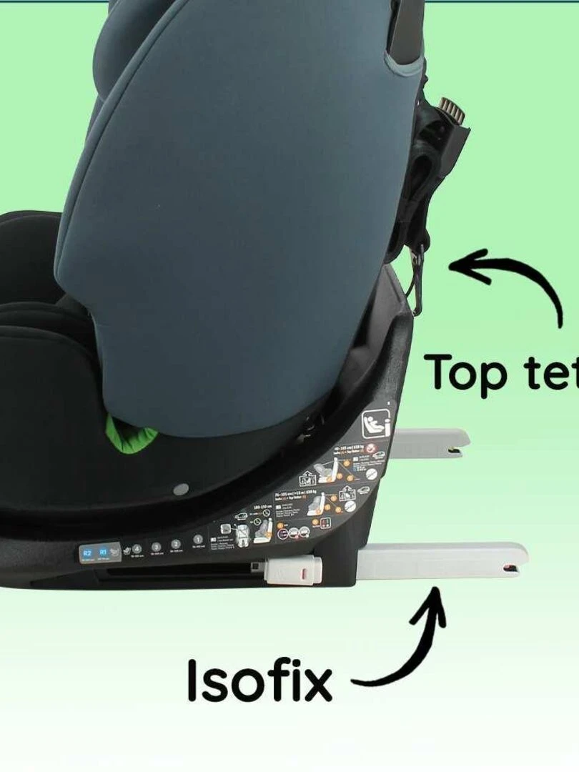 Migo Siège auto ICONE pivotant 360° gris anthracite