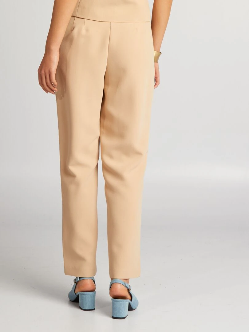 Pantalon droit   Beige