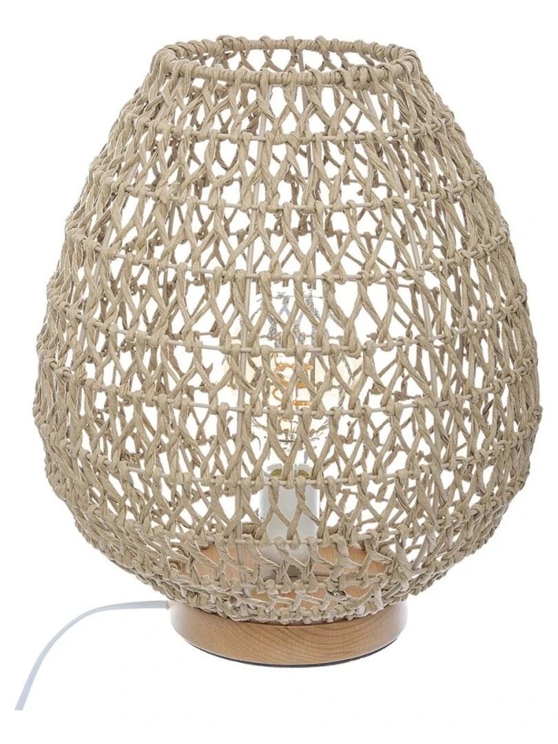 Lampe papier Etel naturel H35.5 Beige