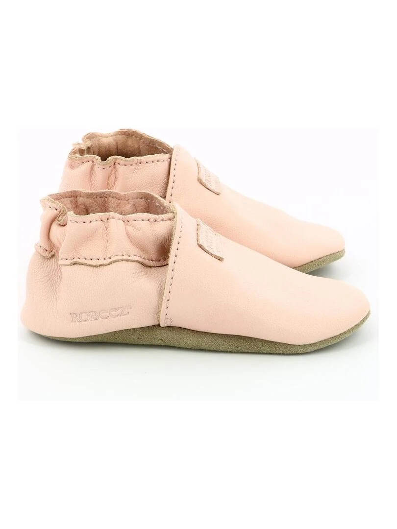 Chaussons Cuir Myfirst Rose