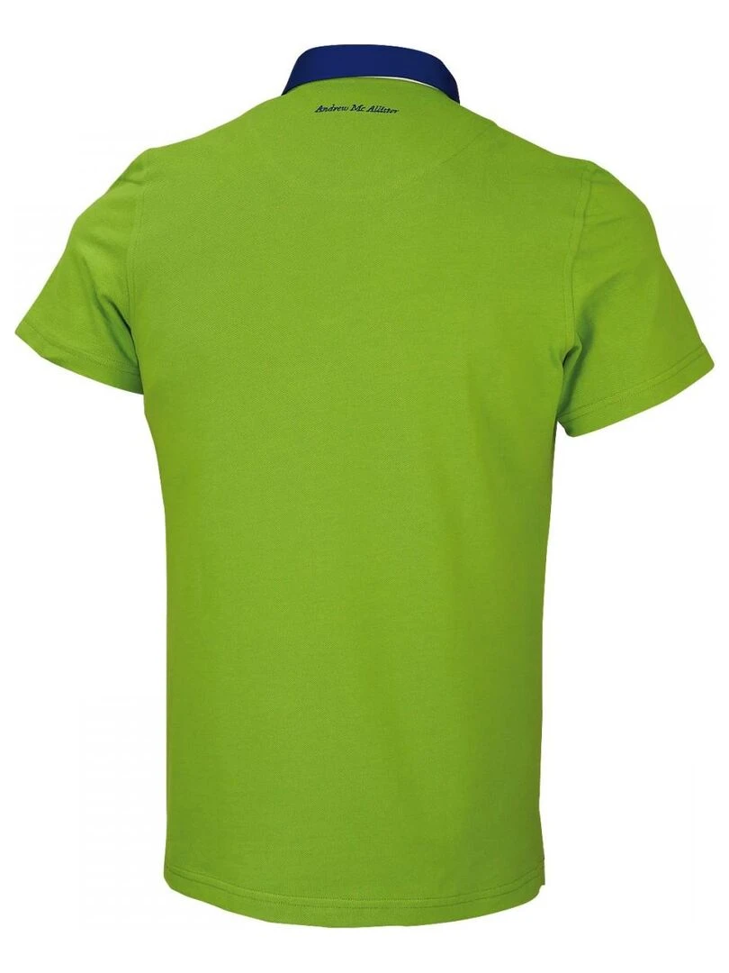 Polo petit col RUSSEL Vert