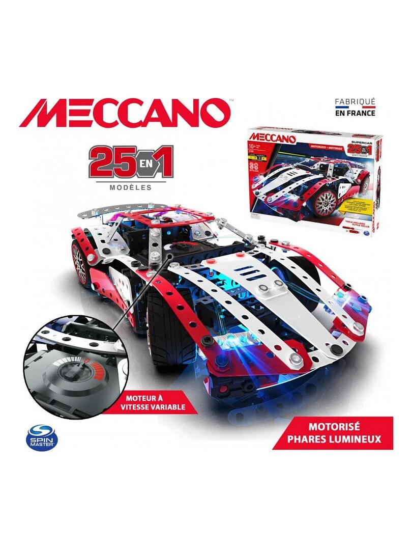 Supercar 25 Modeles Motorises Meccano   N/A
