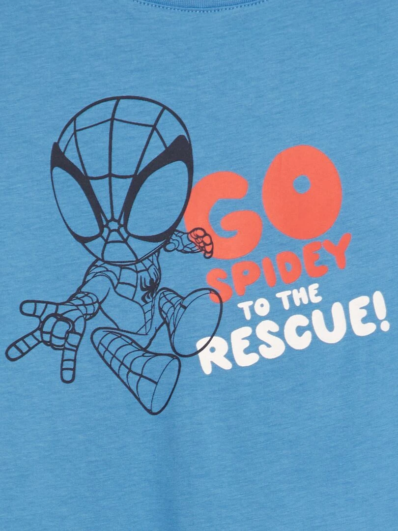 T shirt 'Spider Man' à col rond Bleu