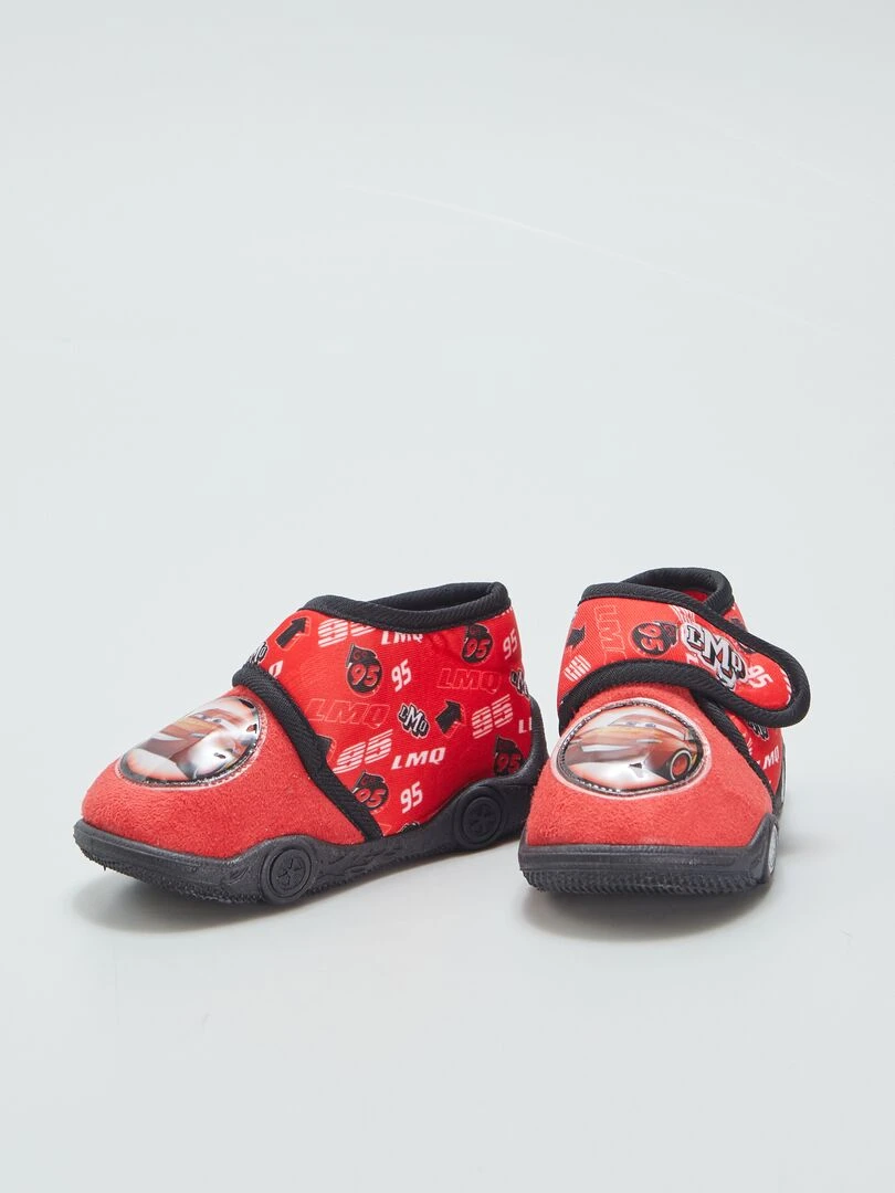 Chaussons à scratch 'Cars'   Rouge