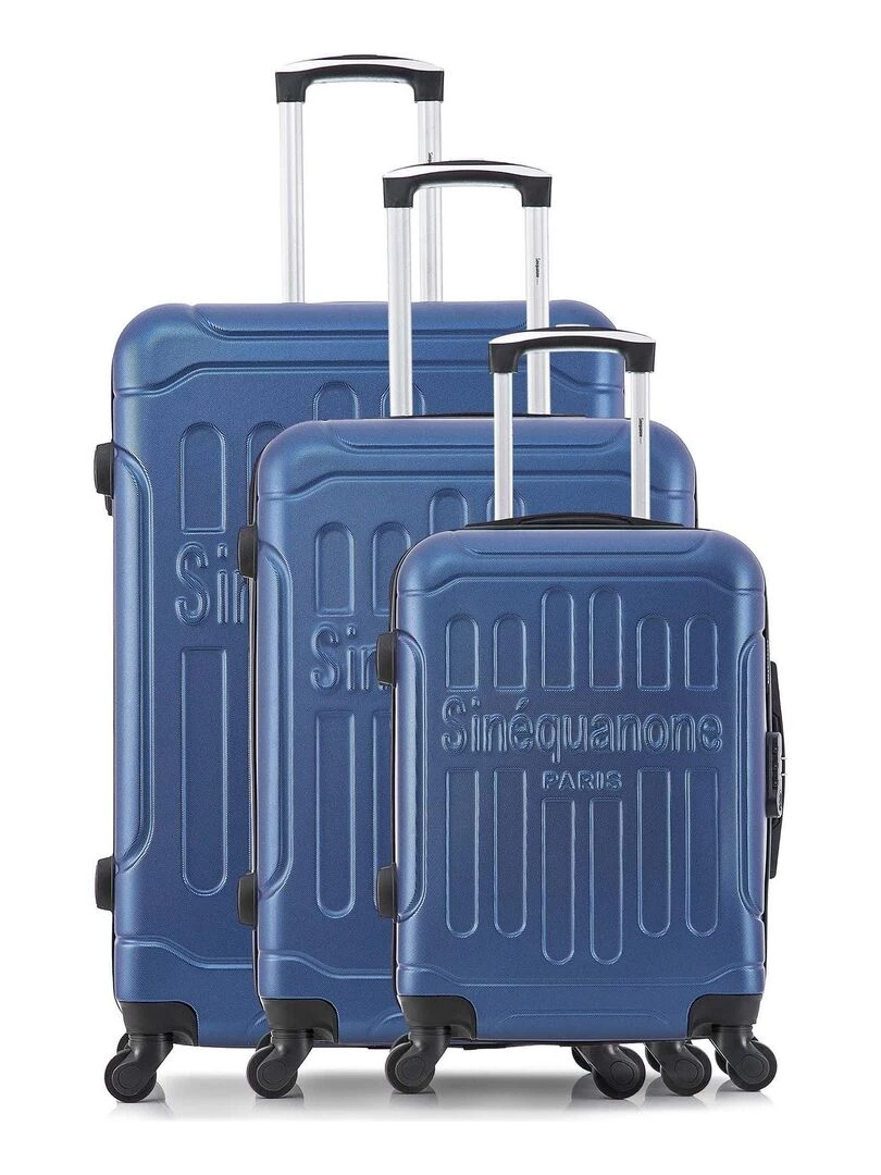 Set de 3 Valises Rigides HEMERA Bleu marine