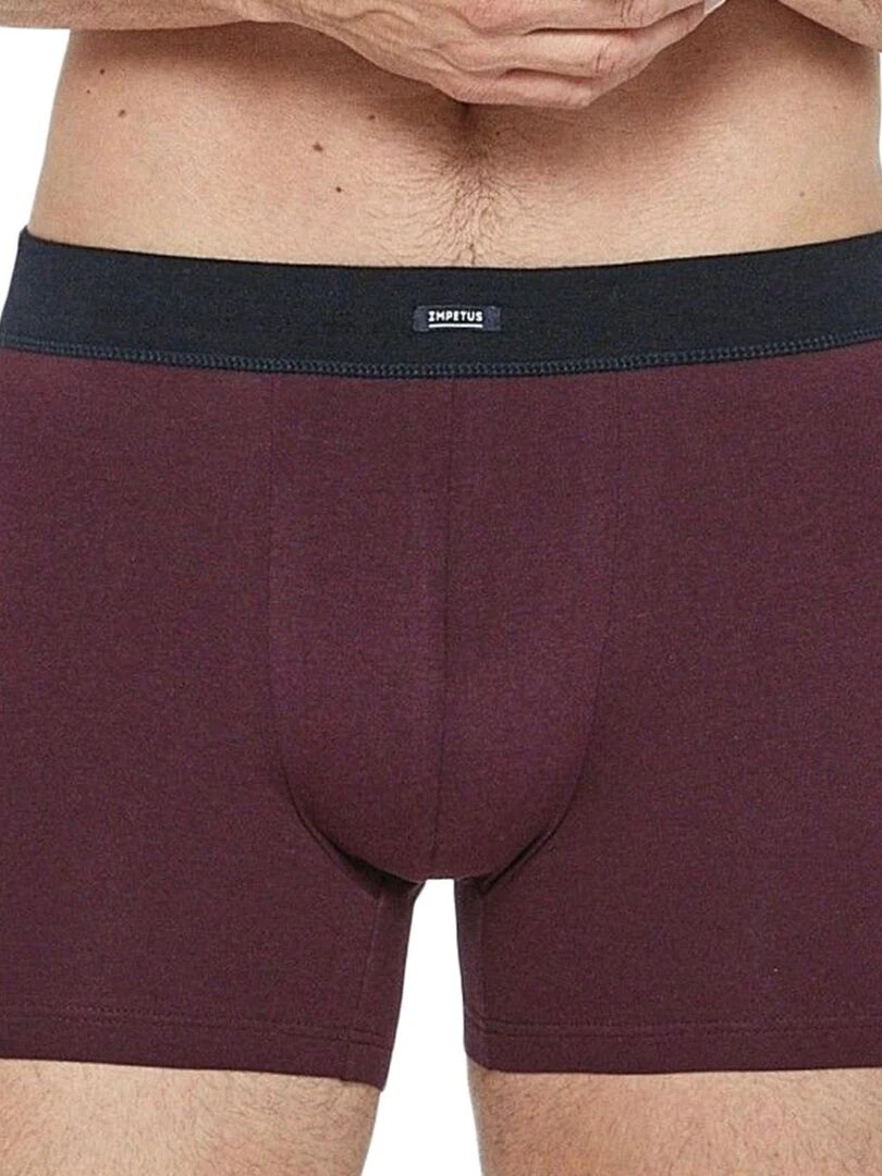 Boxer en coton ceinture tubulaire sans coutures Rouge