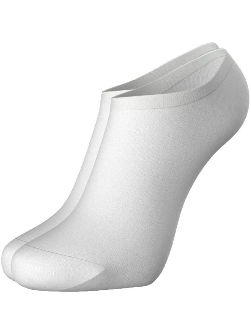 Socquettes invisibles en coton Blanc